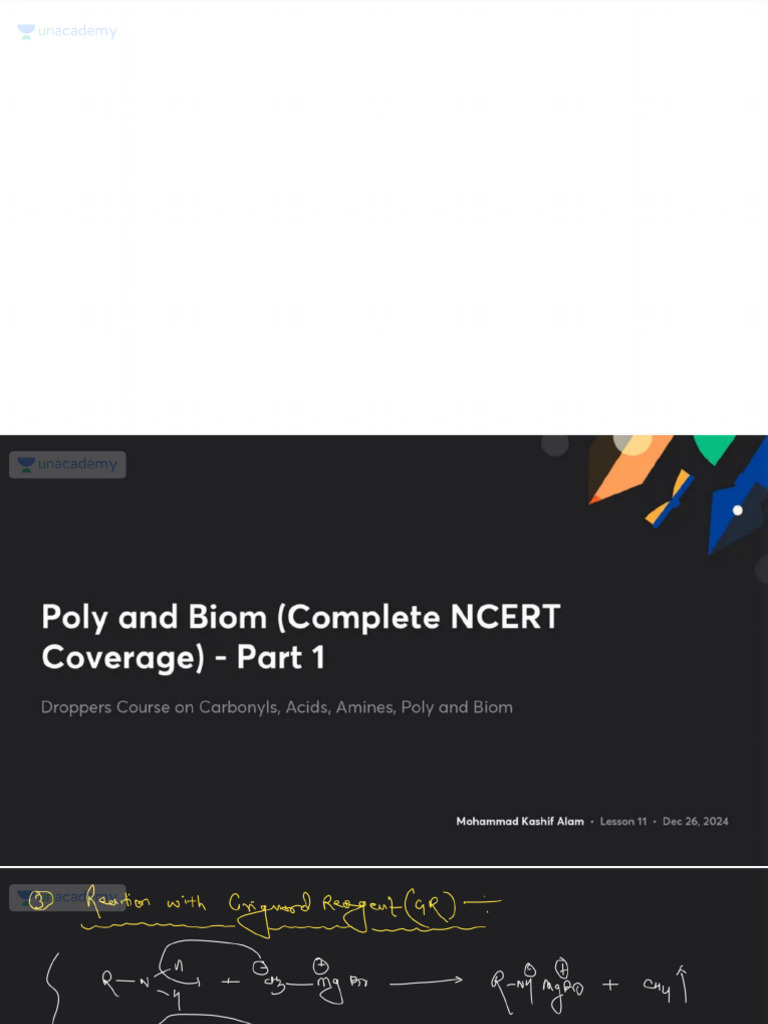 Poly and Biom Complete NCERT Coverage Part 1 With Anno | PDF