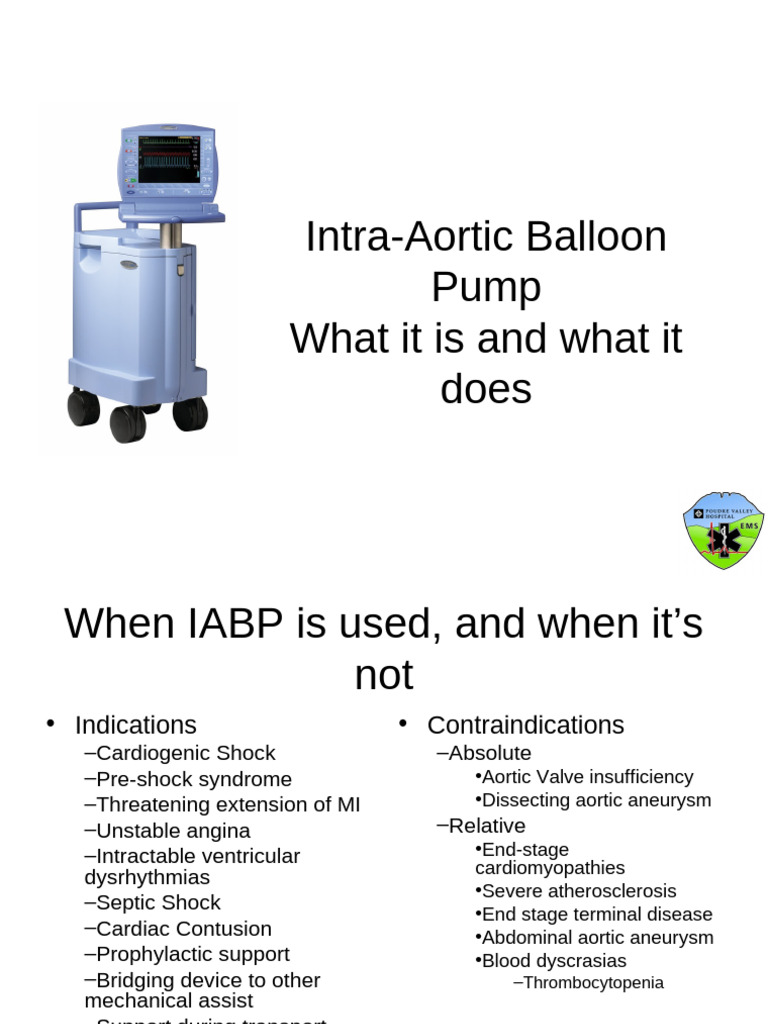 Intra-Aortic Balloon Pump Overview | PDF | Ventricle (Heart) | Diastole