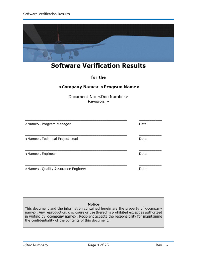 Software Verification Results Summary | PDF | Verification And ...