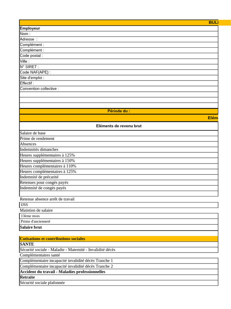 Exercice de bulletin de paie 2025 | PDF | Impôt sur le revenu | Salaires
