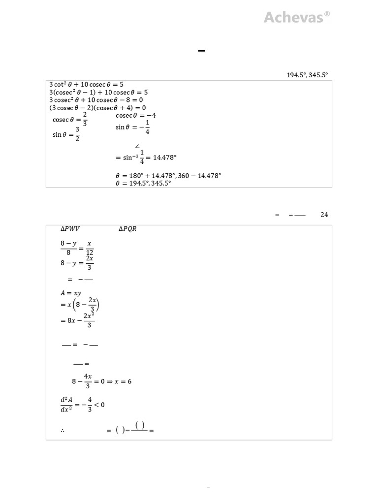 O-Level Additional Mathematics Paper 2 | PDF | Mathematics