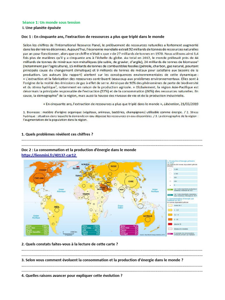 Impact de l'activité humaine sur la planète | PDF | Environnement naturel