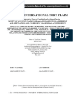1 Cover Sheet For International Tort Claim