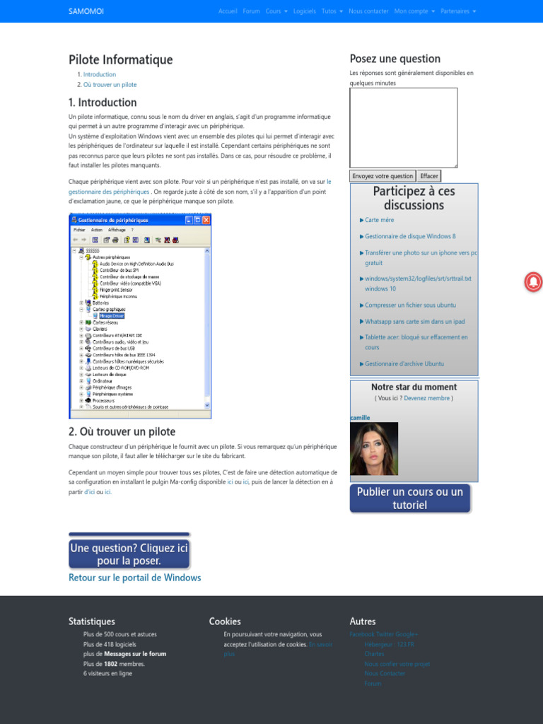 Comprendre les pilotes informatiques | PDF | Pilote informatique ...