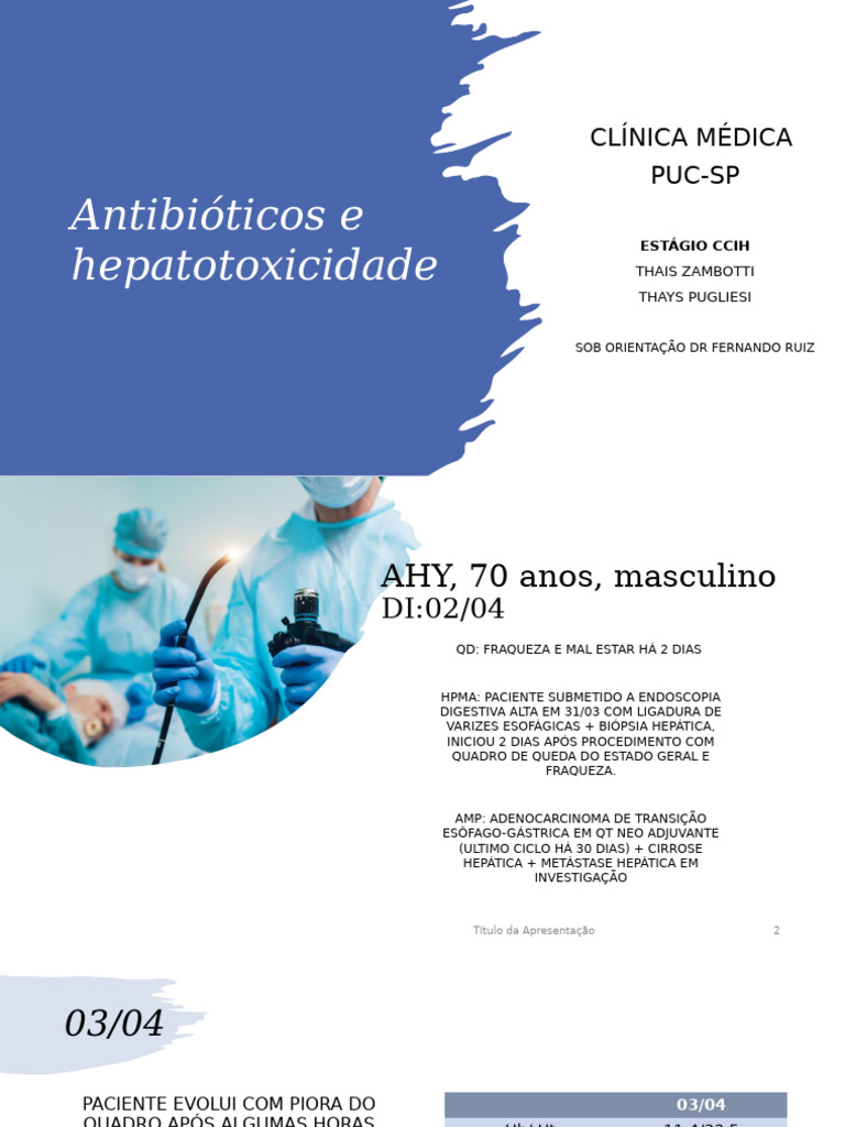 Antibióticos e Hepatotoxicidade | PDF | Fígado | Especialidades médicas
