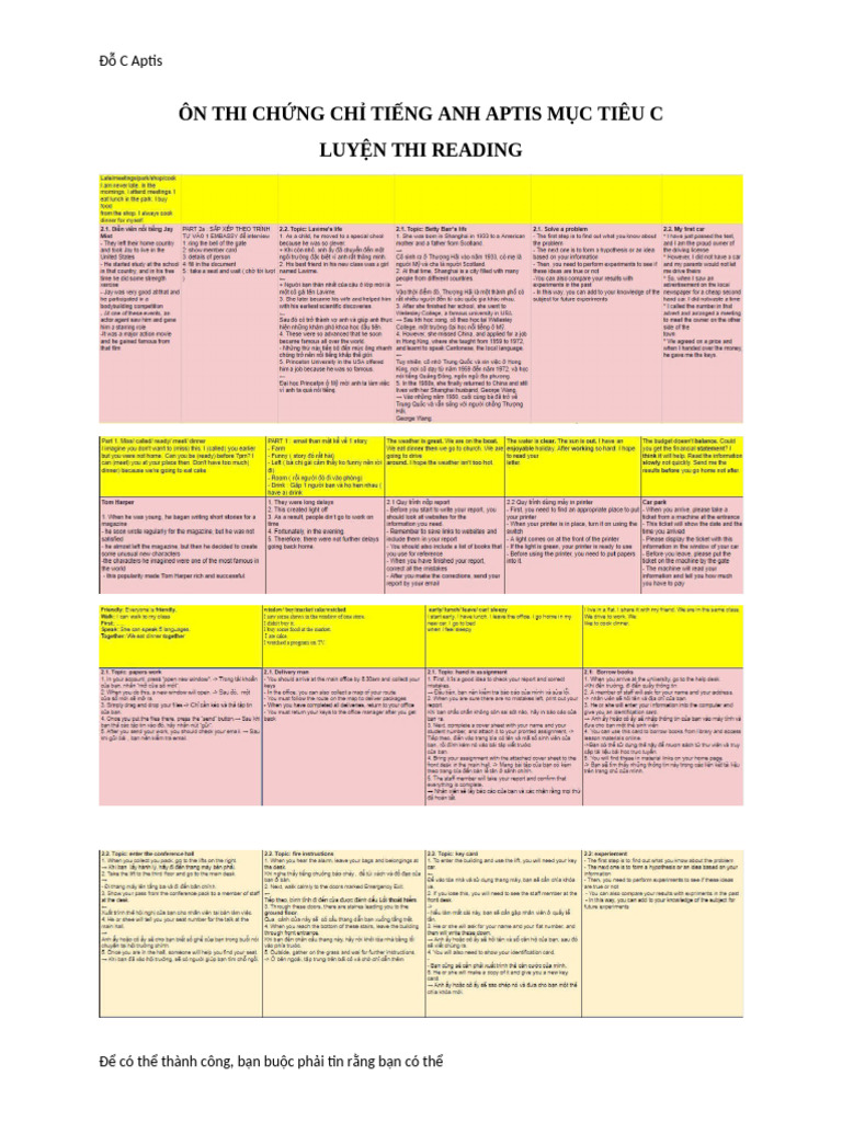 Reading and Listening | PDF
