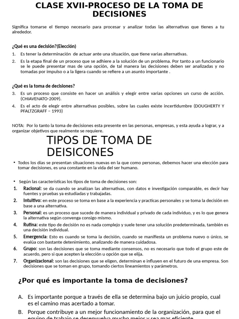 Proceso de Toma de Decisiones | PDF | Toma de decisiones | Cognición