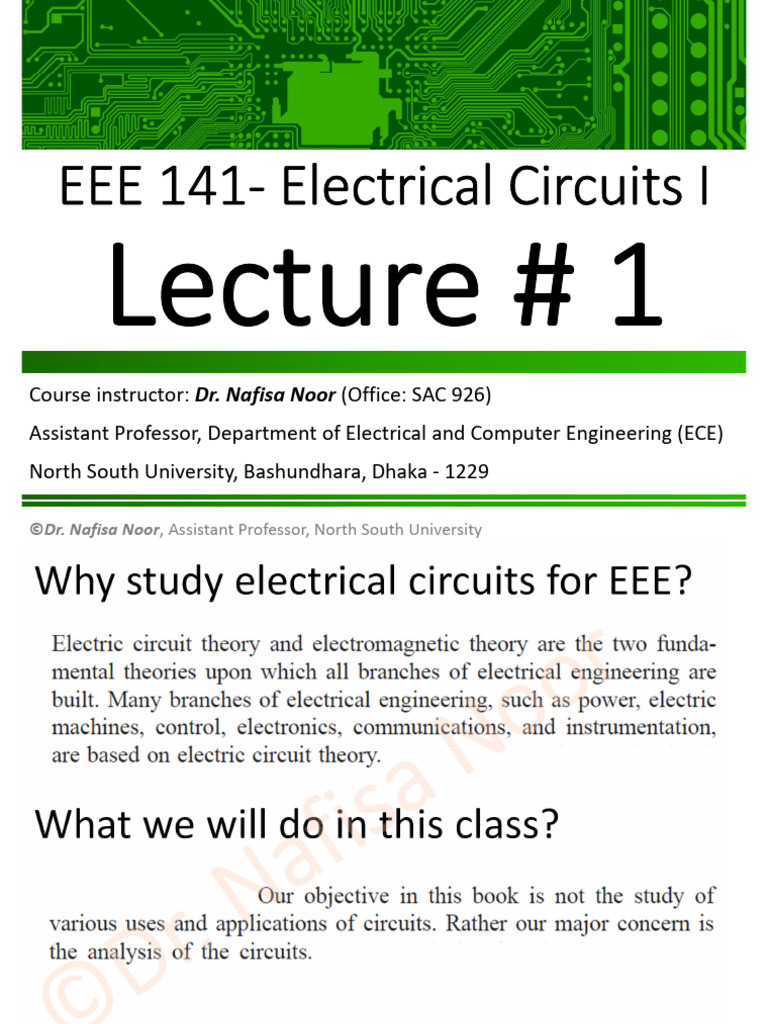 Introduction to Electrical Circuits | PDF | Electric Charge | Electron
