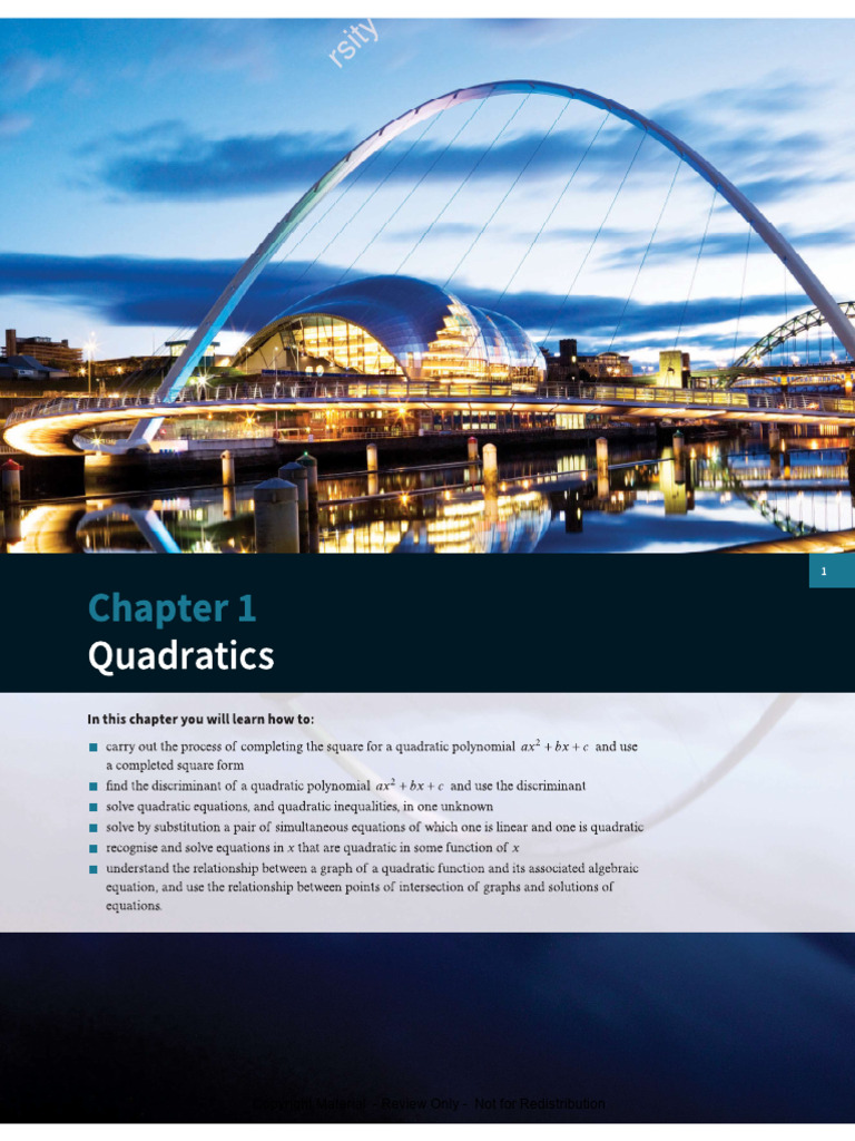 Chapter+1+Quadratics | PDF