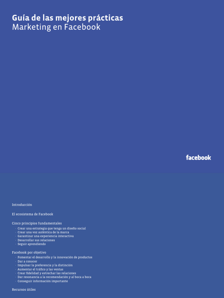 Mejores Prácticas de Marketing en Facebook | PDF | Facebook | Marca
