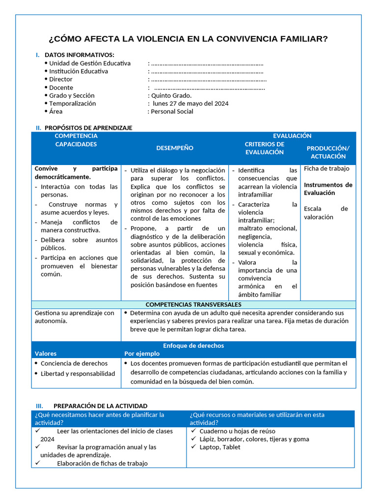 Impacto de la Violencia Familiar | PDF | Violencia doméstica | Violencia