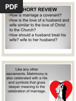 Grade 5: The Rite and Symbols in The Sacrament of Matrimony