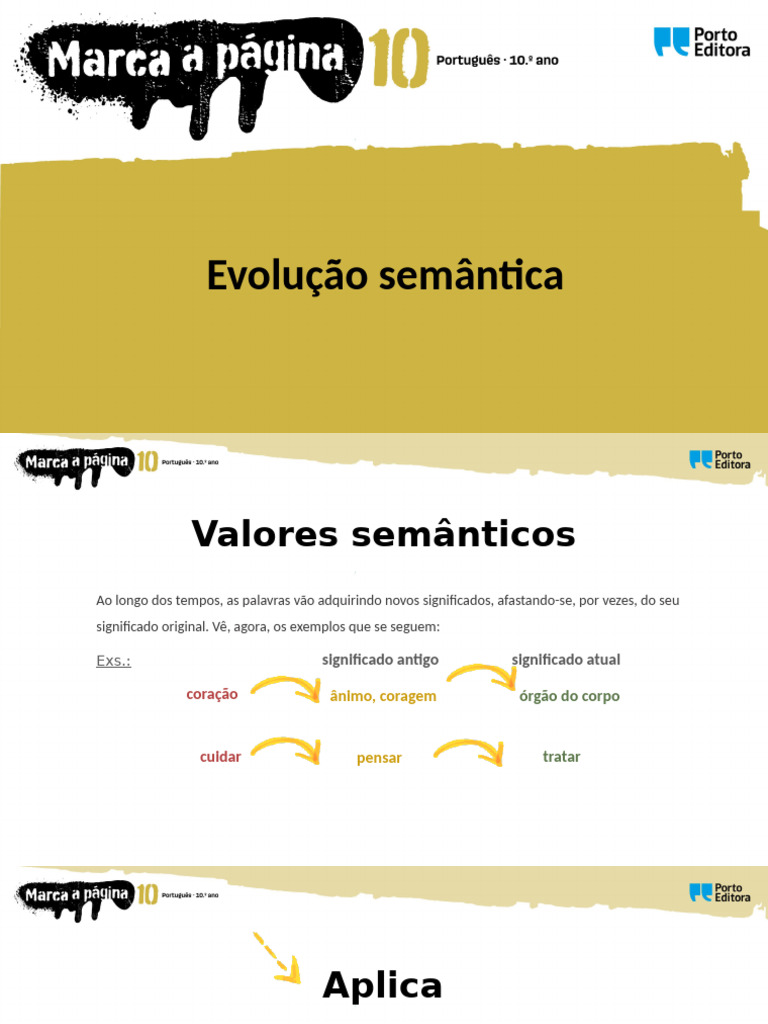 Mpag10 PPT Valores Semanticos | PDF | Palavra