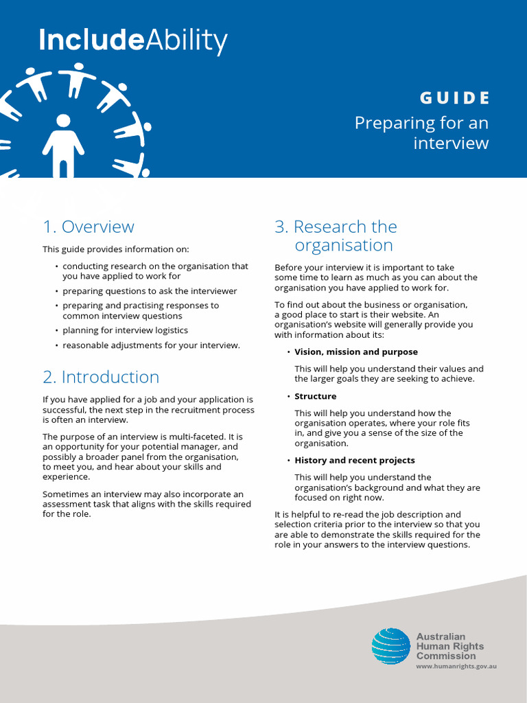 Interview Preparation Guide for Candidates | PDF | Accessibility ...
