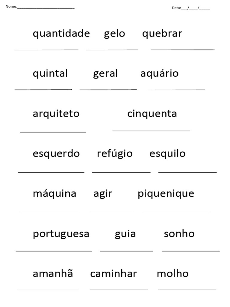 Palavras Aleatórias para Criatividade | PDF