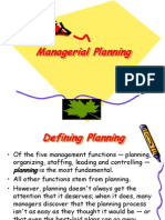 Managerial Planning