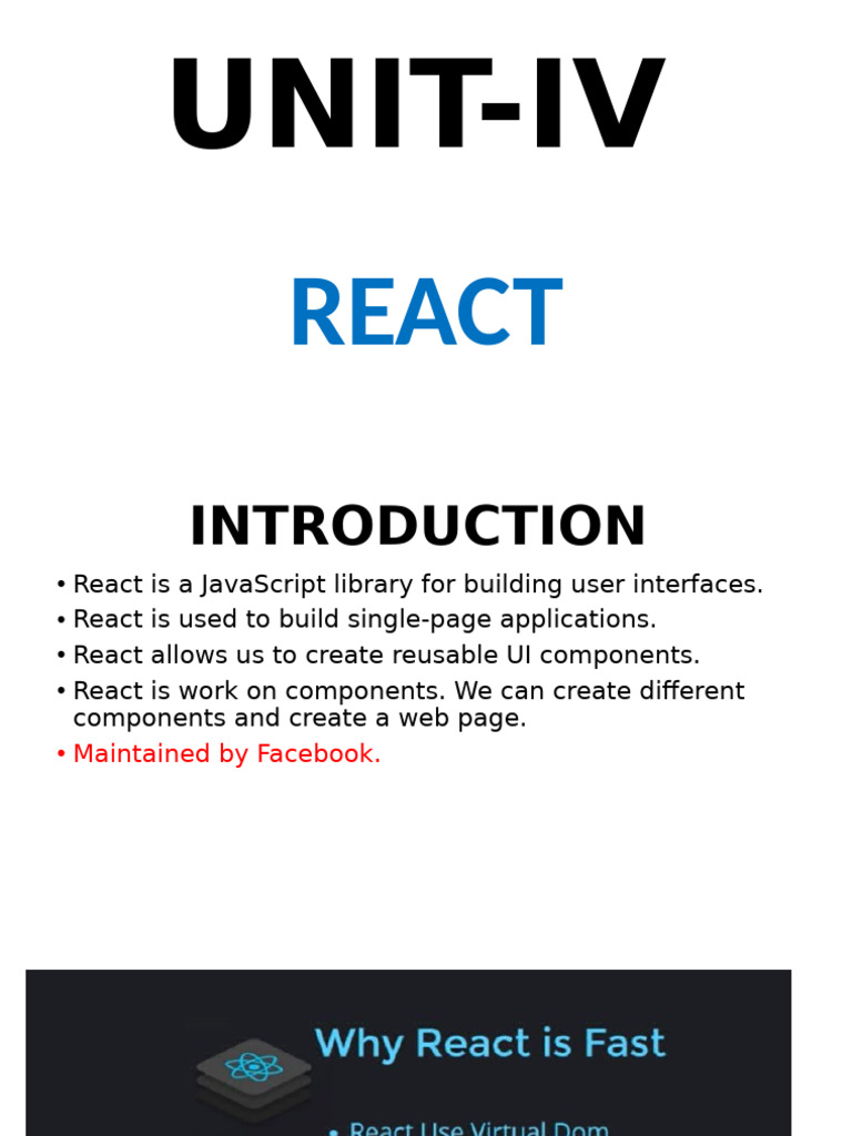 UNITIV React (3) | PDF | Java Script | Computing