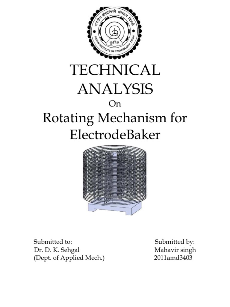 Technical Analysis of Baker | PDF | Bearing (Mechanical) | Transmission ...