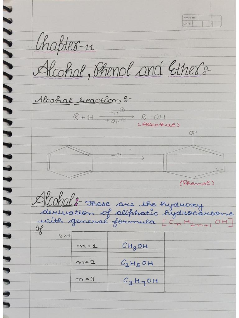Alcohol, Phenol and Ethers | PDF