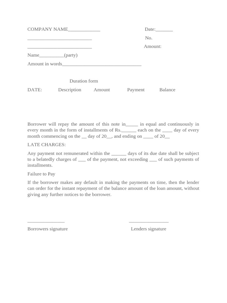 Loan Repayment Agreement Template | PDF