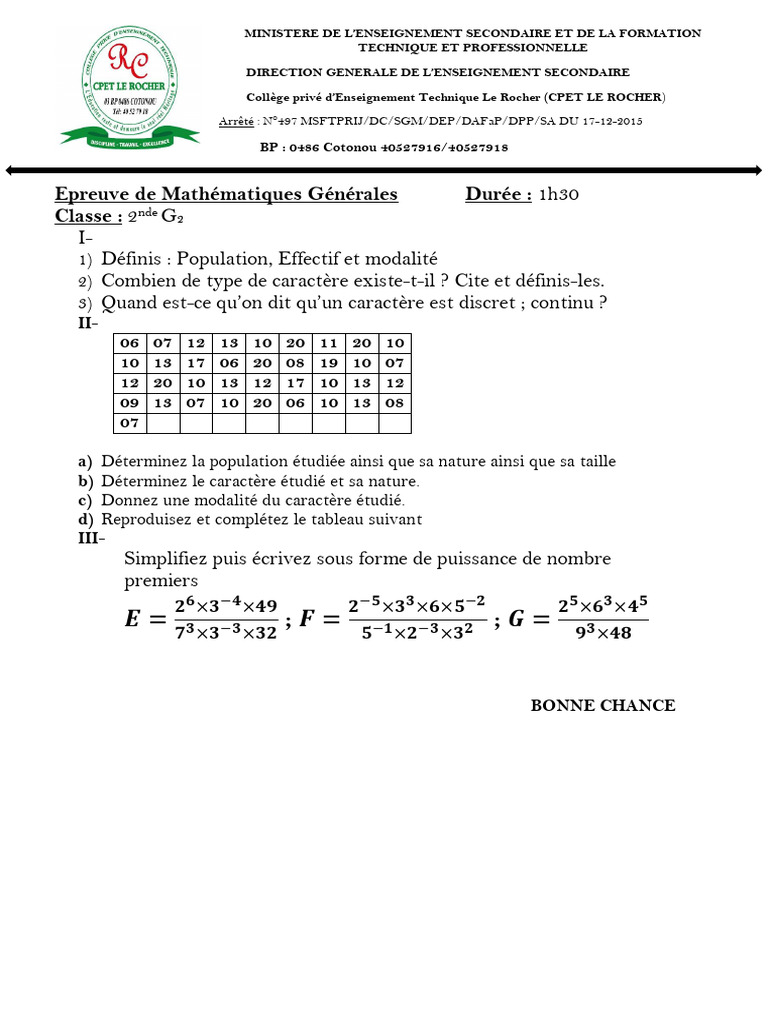 Maths G | PDF