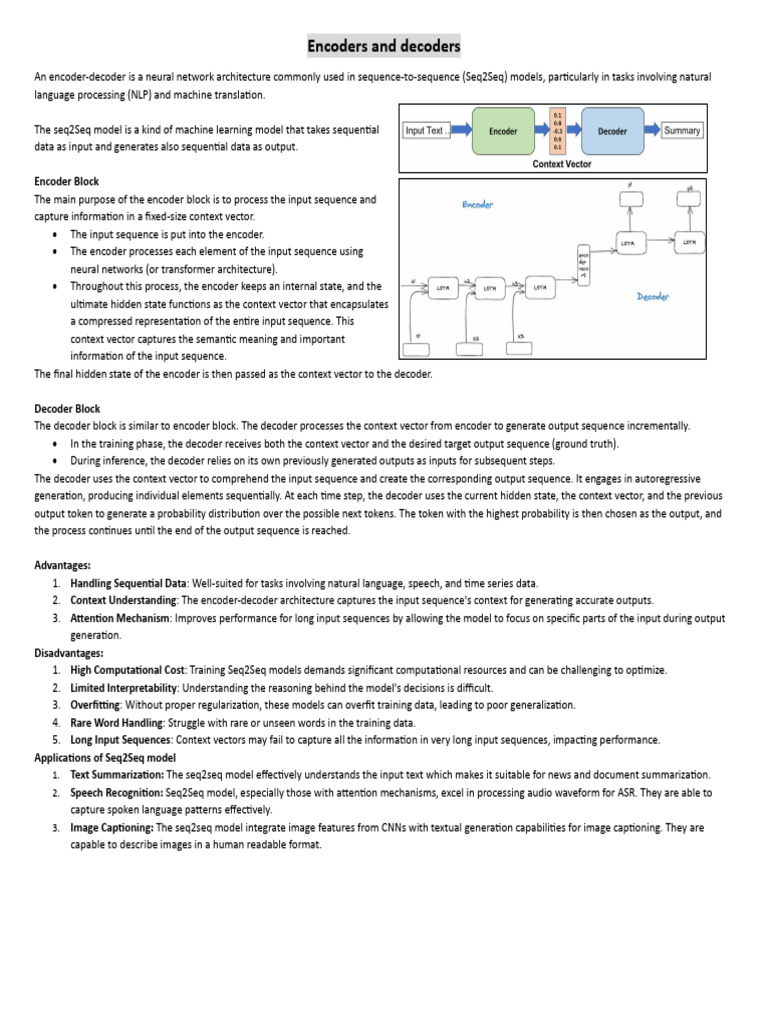 Encoder-Decoder and TF-IDF Explained | PDF | Parsing | Machine Learning