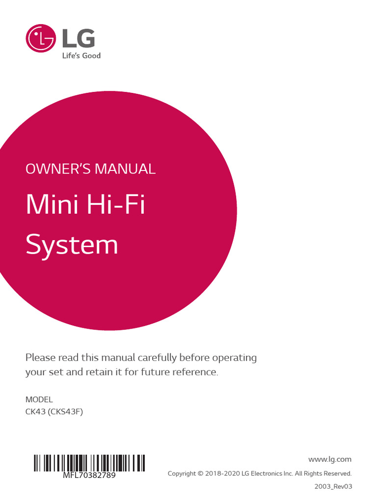 Ck43-Fb - Dcolllb Web Eng Mfl70382789 | PDF | Bluetooth | Usb