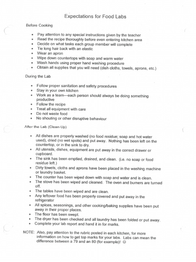 Food Labs | PDF