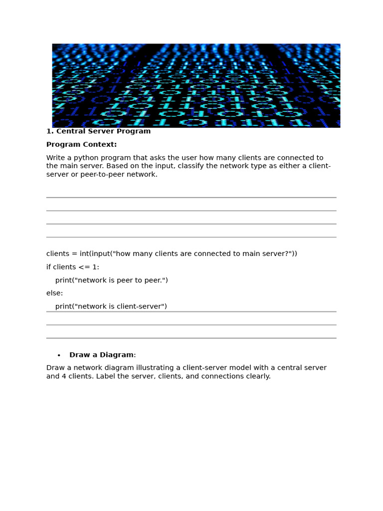 Network Type Classification and Diagrams | PDF | Peer To Peer | Client ...
