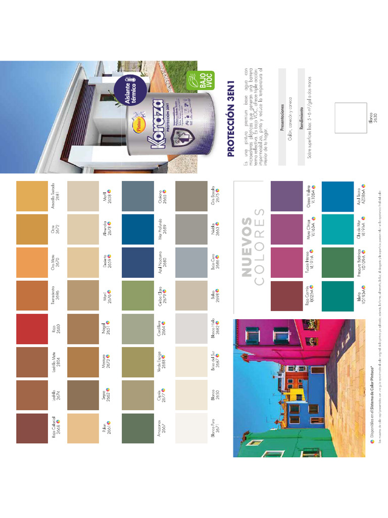 Carta de Colores Koraza Pintuco | PDF