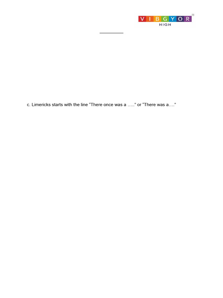 Understanding Limericks: Structure & Rhyme | PDF