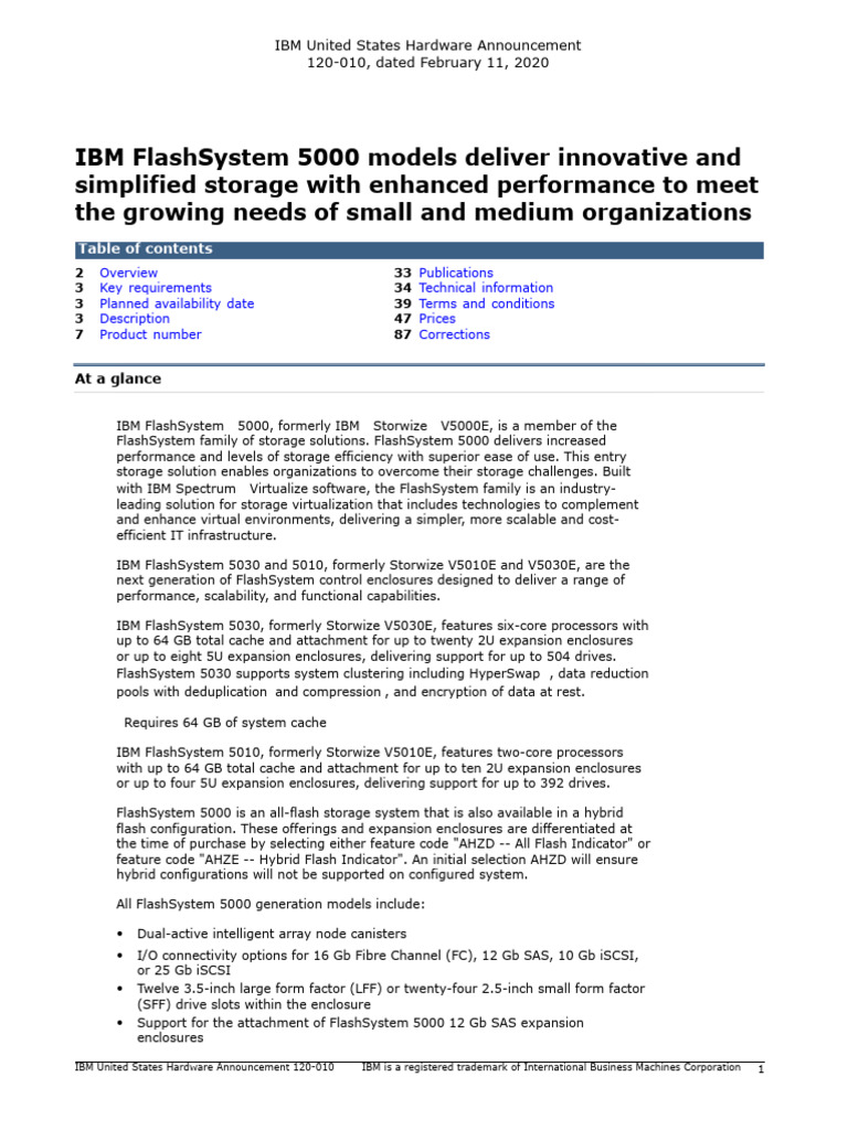 38 IBM FS5000 Sales Manual | PDF | Computer Data Storage | Hard Disk Drive