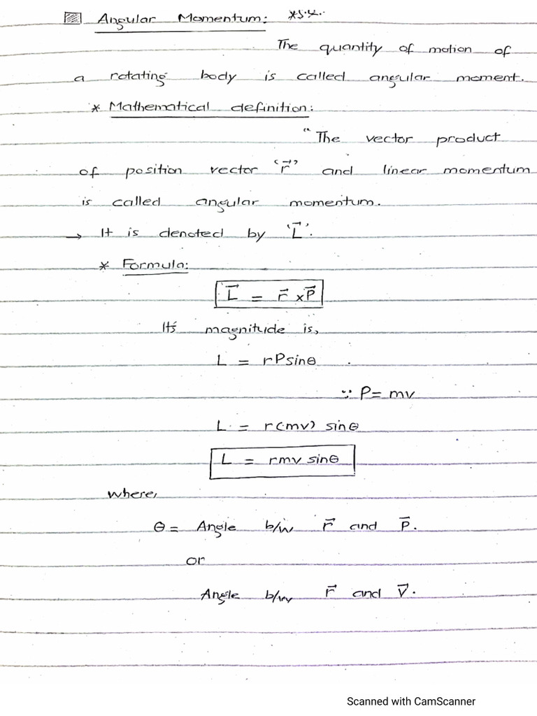 Angular Momentum | PDF