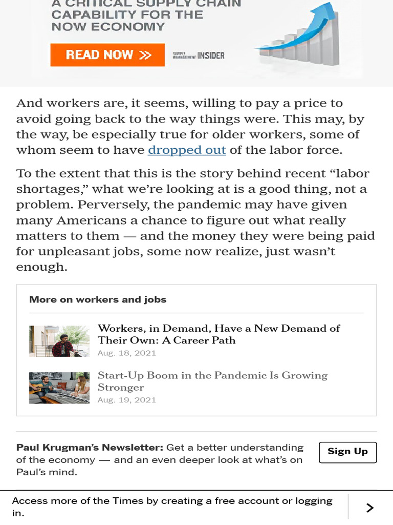 Labor Shortages: Workers' New Demands | PDF