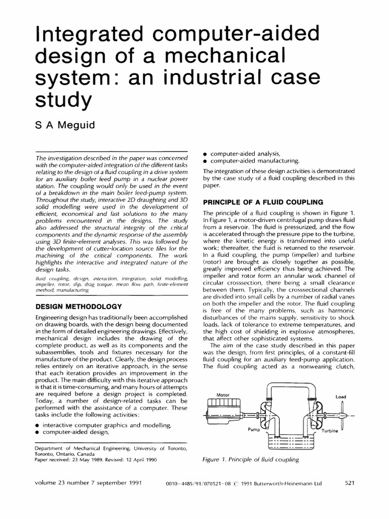 Integrated CAD for Fluid Coupling Design | PDF | Pump | Turbine