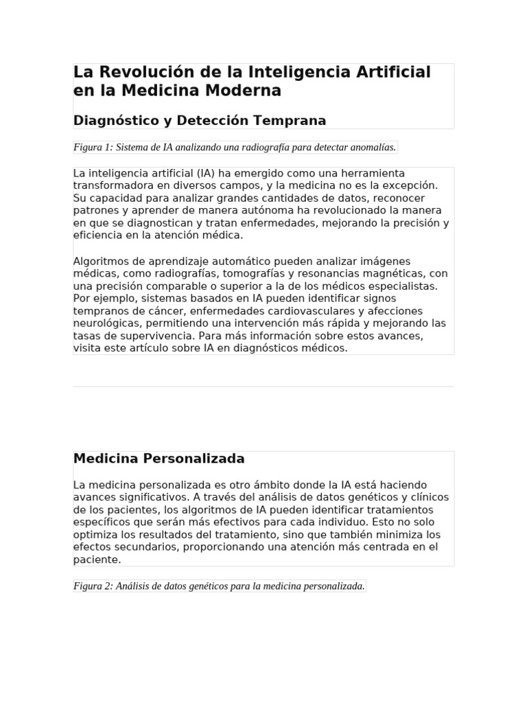 La Revolución de La Inteligencia Artificial en La Medicina Moderna ...