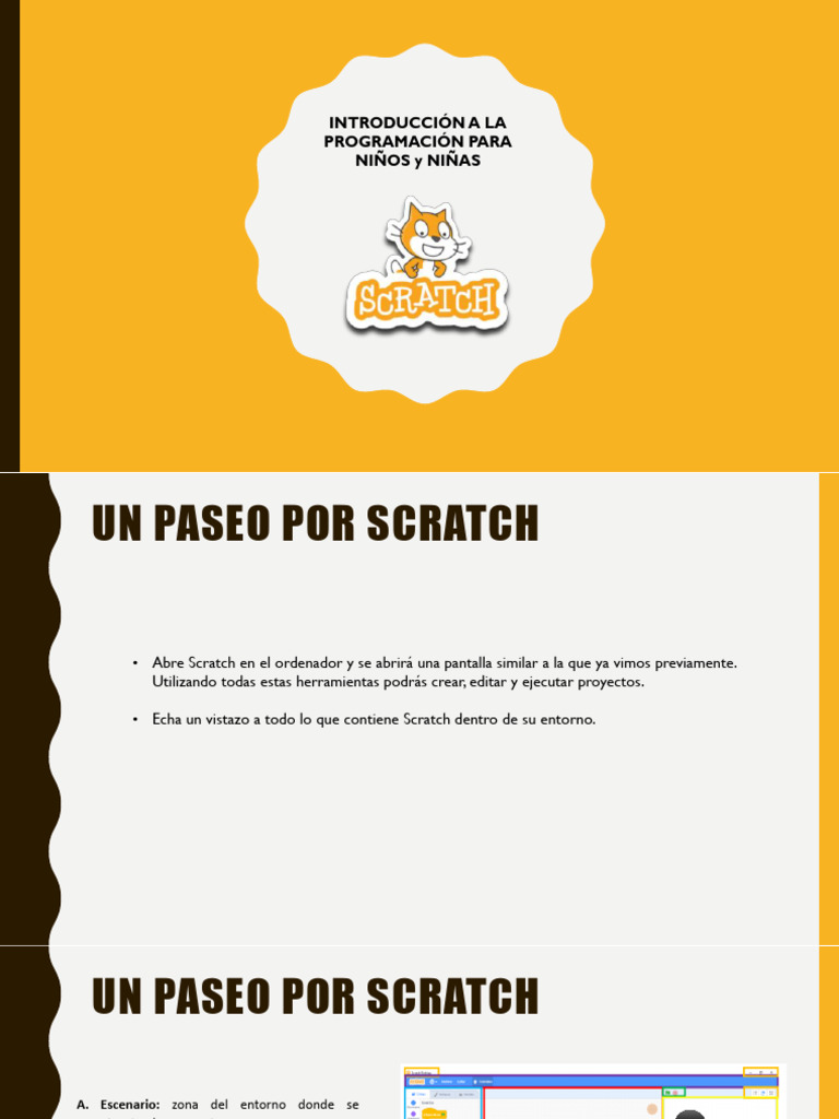 Introducción a Scratch para Niños | PDF | Scratch (lenguaje de ...