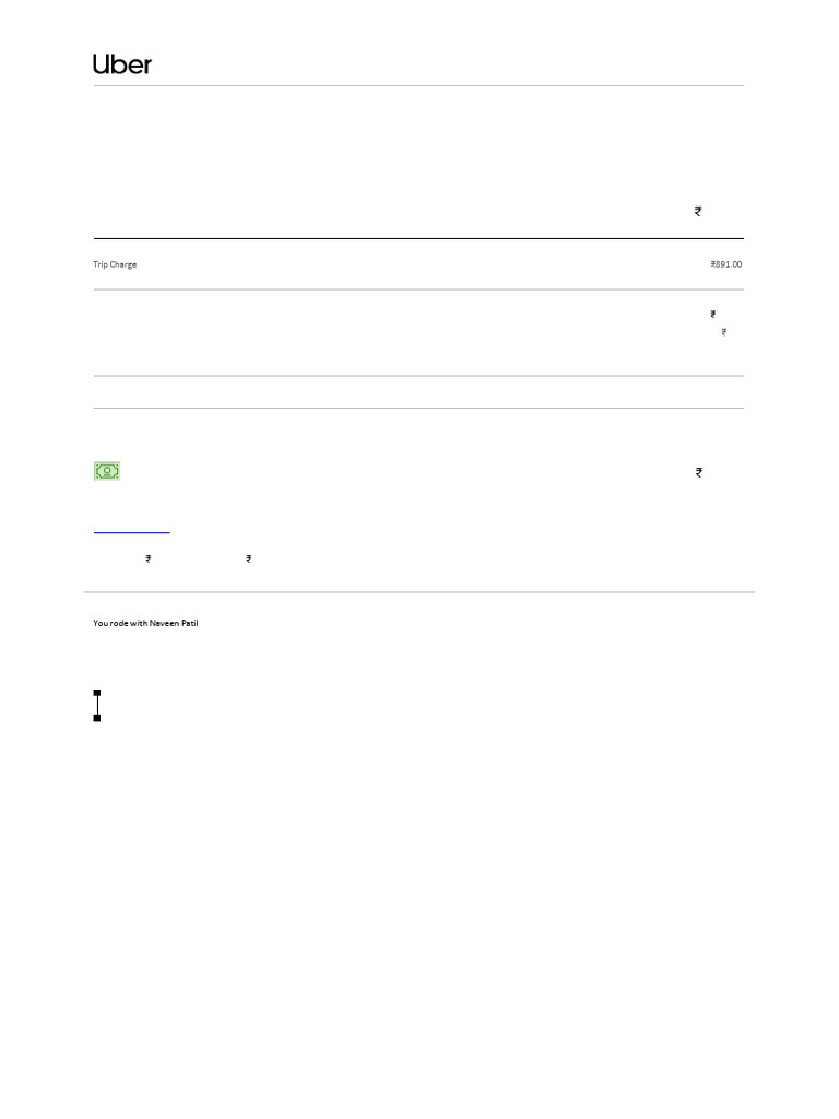 Uber Ride Receipt for Abhishek | PDF