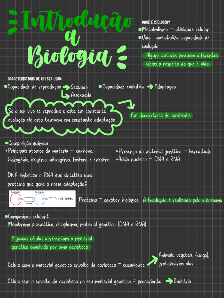 Fundamentos da Biologia e Vida Celular | PDF