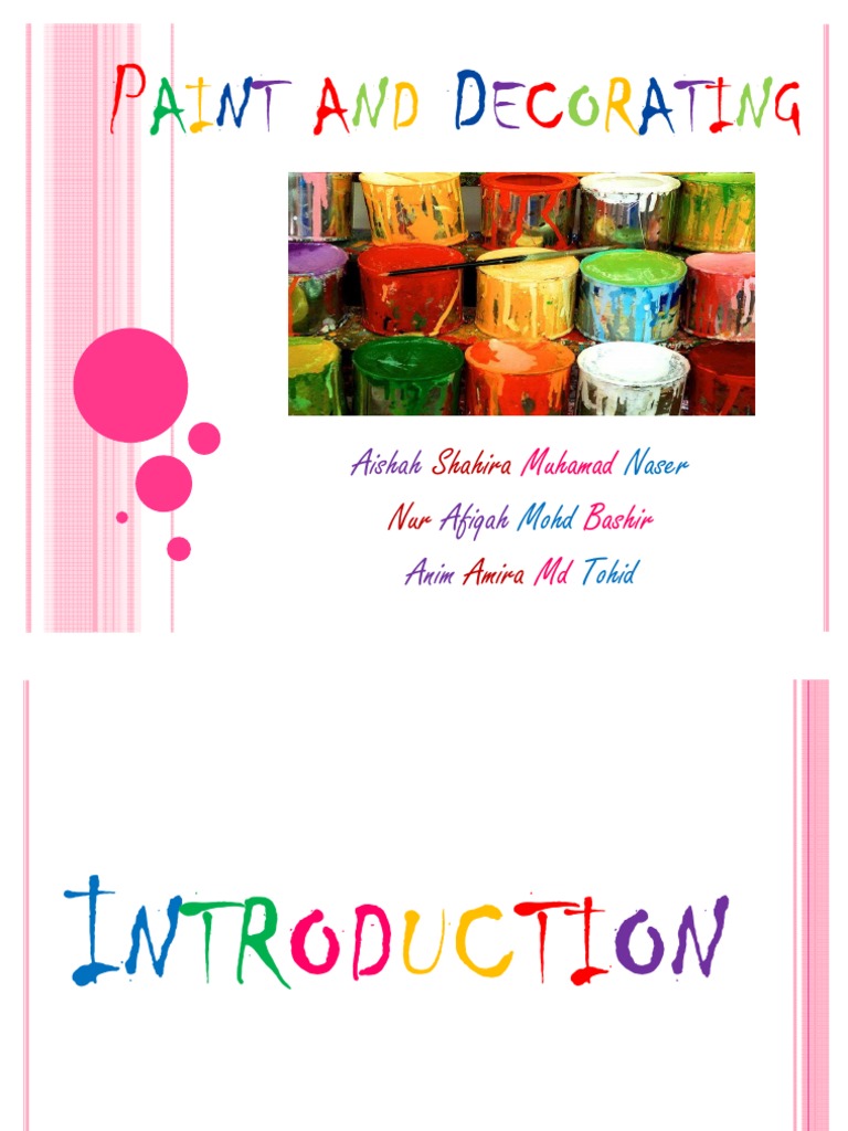 Paints and Decorations PDF Paint Manmade Materials
