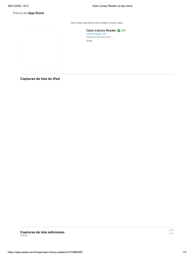 Open Library Reader Na App Store | PDF | Aplicativo para celular | iOS