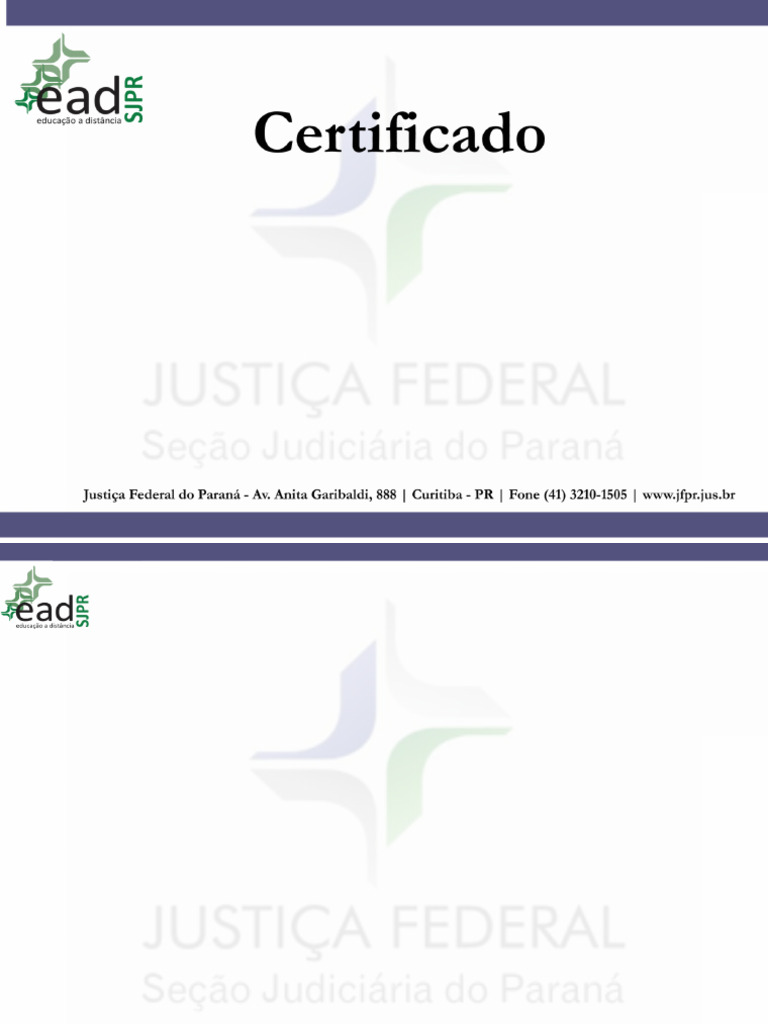 Certificado de Curso JFlix - Processo Penal | PDF