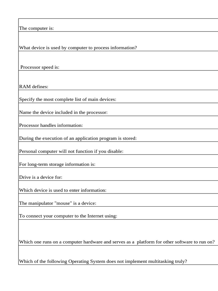 Computer Hardware and Software Essentials | PDF | Computer Network ...