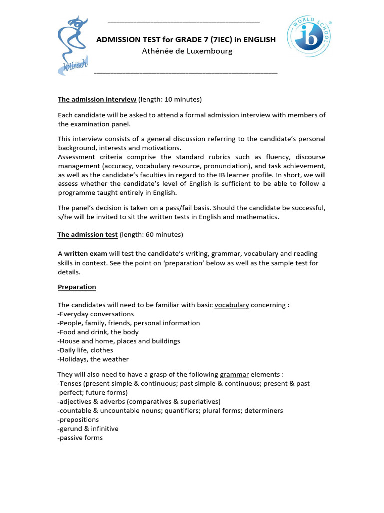 Grade 7 (7IEC) Programme and Sample - English | PDF | English Language ...