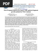 First Frequent Pattern-Tree Based XML Pattern Fragment Growth Method For Web Contents