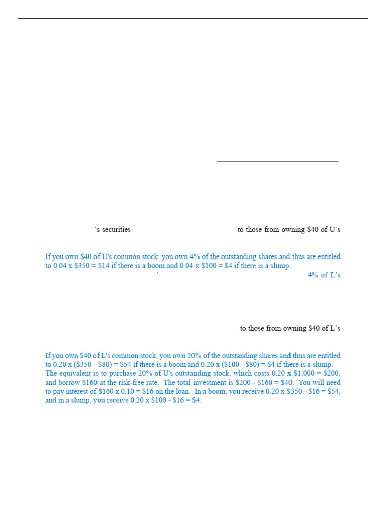 DMBA FIN394 2021 PS2 Solution PDF | PDF | Bonds (Finance) | Equity ...
