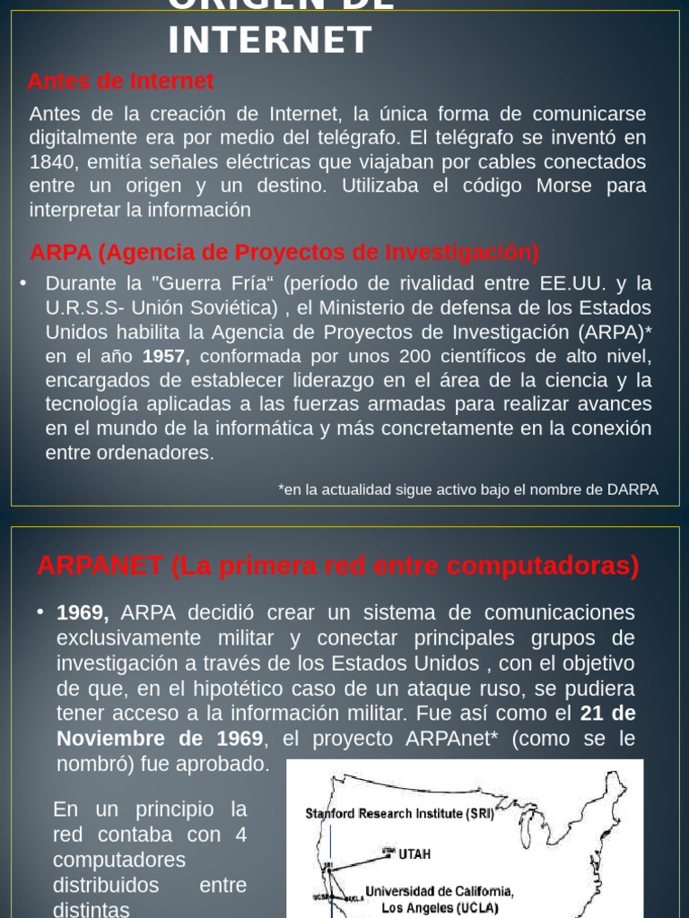 Historia del Origen de Internet | PDF | Red mundial | Internet y web