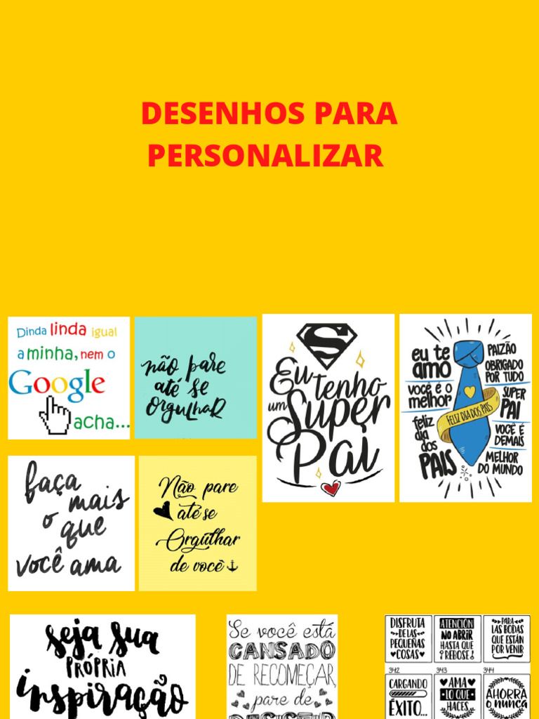 desenhos para personalizar | PDF
