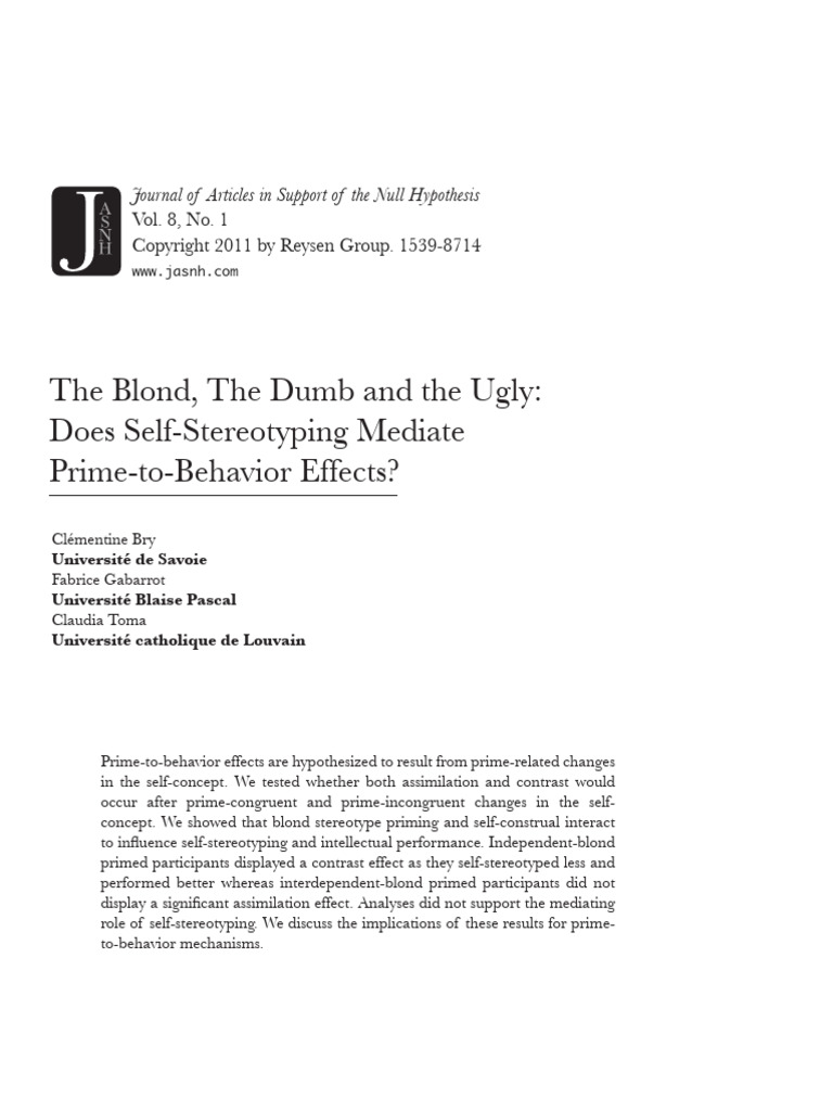EBSCO FullText 2024 11 21 | PDF | Stereotypes | Social Psychology
