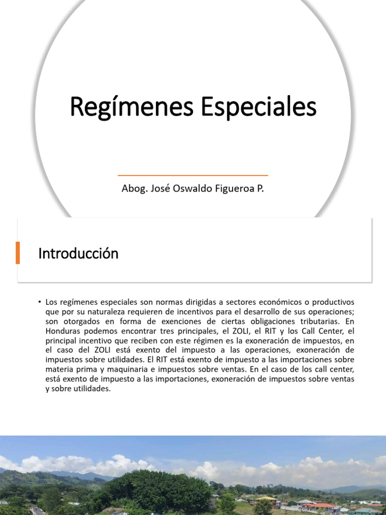 Regímenes Especiales en Honduras: Beneficios Fiscales | PDF | Turismo ...